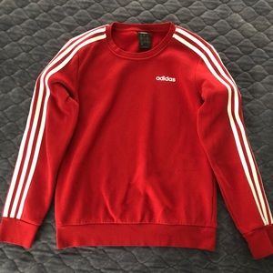 Deep red Adidas sweatshirt